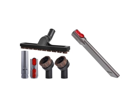 Ad-Kit de accesorios de vacío de 5 piezas para Dyson V7 V8 V10 y 1 herramienta para hendiduras de liberación rápida Compatible con Dyson V11 V10 V8...