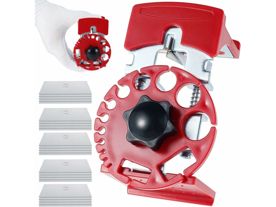 Pelacables manual, modelo de disco de plástico, 1 caja de cuchillas, 2 (10 piezas)