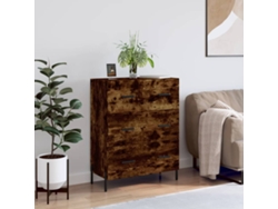 Aparador De Madera De Ingeniería Roble Ahumado 69,5x34x90 Cm