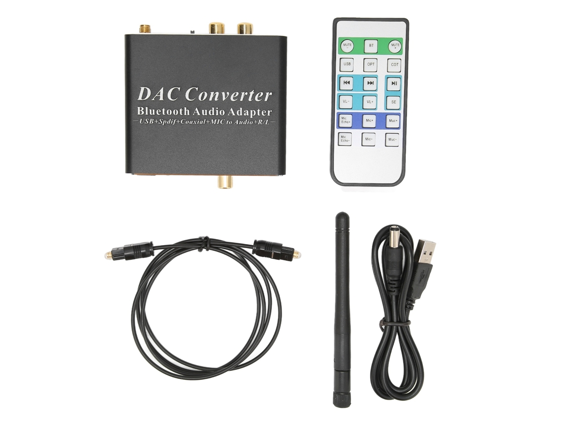 Convertidor Dac Digital A Analógico, Conector Rca De 3,5 Mm, Adaptador De Audio Bluetooth Fidelity Para Auriculares Y Pc