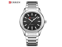 Relógio Masculino Simples À Prova D'água (branco E Preto) Com Calendário, Movimento De Quartzo.