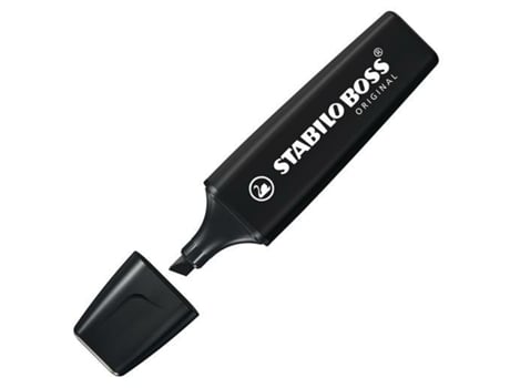 Subrayador STABILO Boss Original 10 Unidades Negro