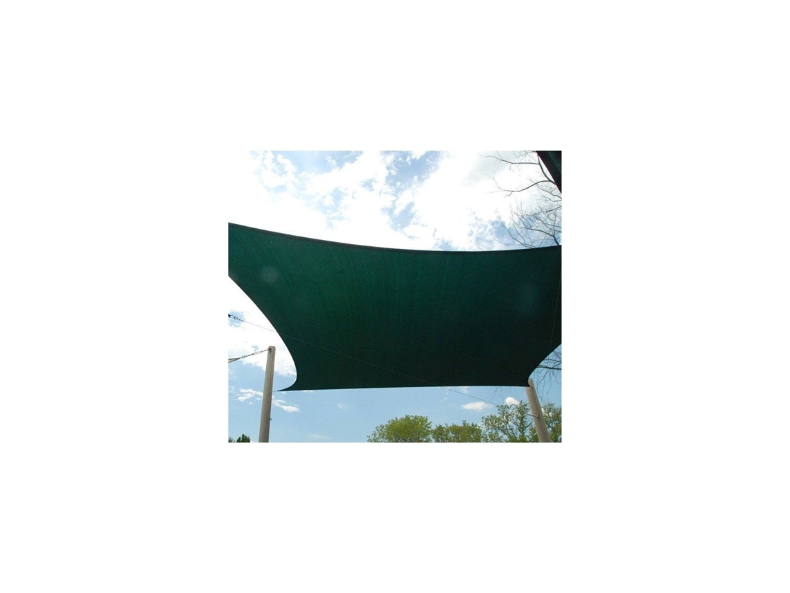 Toldo Vela Cuadrado Verde 150 Gr./m2 5 X 5 Metros