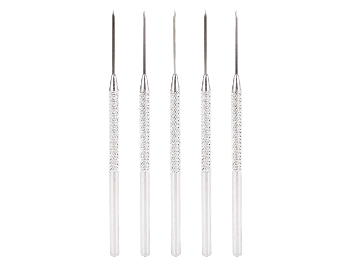 5 lápices para decoración de uñas, herramientas profesionales, lápiz de acero inoxidable para principiantes y usuarios profesionales.
