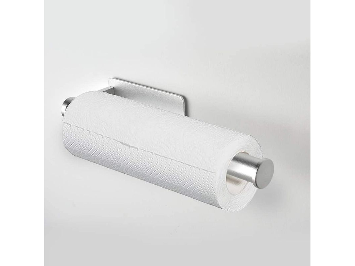 Portarrollos De Cocina Sin Taladrar Con Adhesivo De Aluminio Para Papel Higiénico Y Toallas