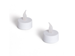 Pack 2 Velas LED Mini con Batería Viseg Blanco LEDKIA