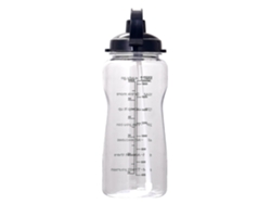 Botella De Agua Con Marcador De Tiempo De 2000 Ml, Botella Deportiva Motivacional Para Gimnasio Con Pajita Rosewell