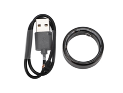 Anillo inteligente con monitor de actividad física, contador de pasos, salud, múltiples modos deportivos, luz negra dorada