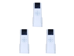 Mando A Distancia Multicanal Compacto Y Práctico De Color Blanco Para Rodillo Eléctrico Ac114-06, 6 Controles, 3 Juegos.
