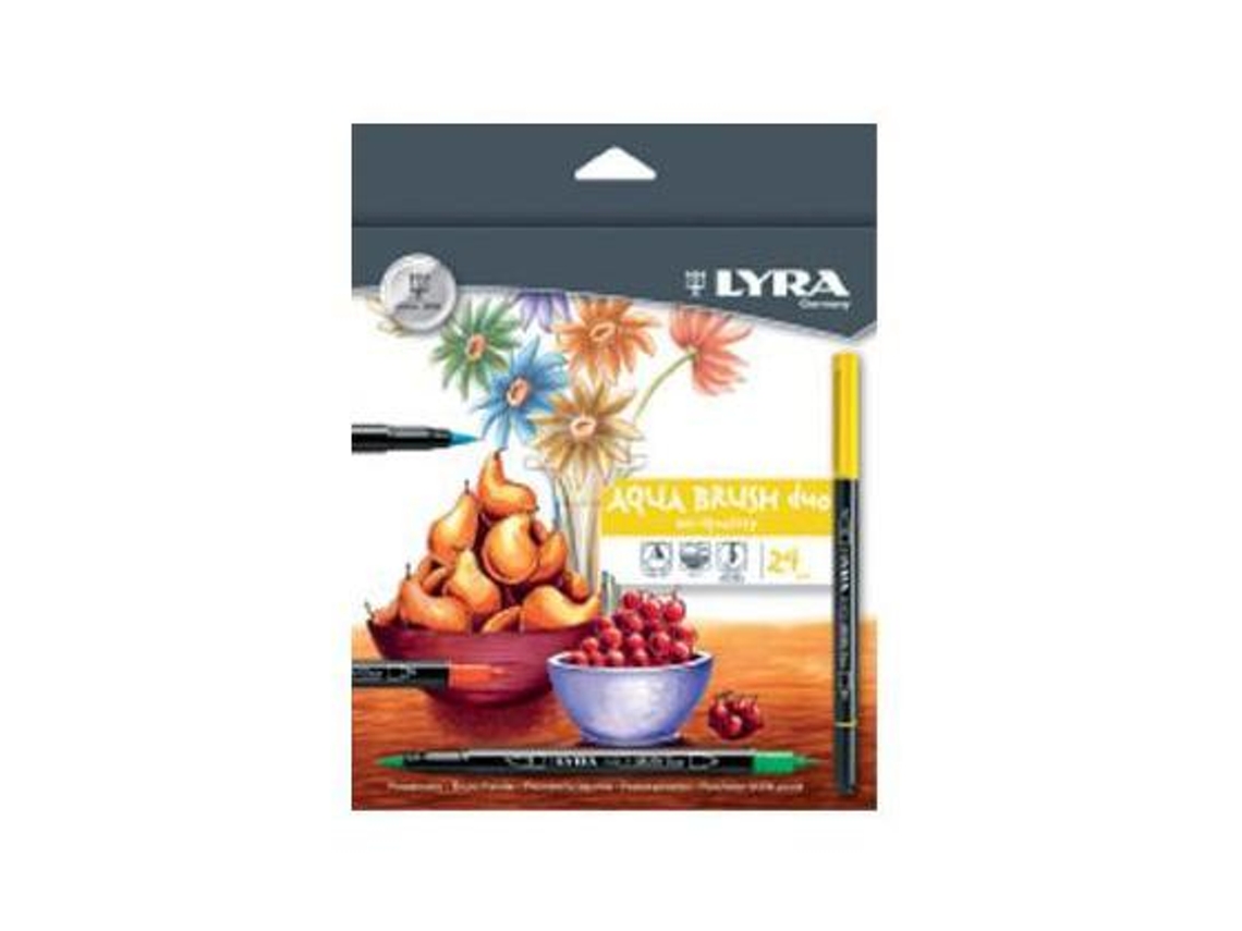 Lyra Aqua Brusf Duo Rotulador Caja de 24 Colores