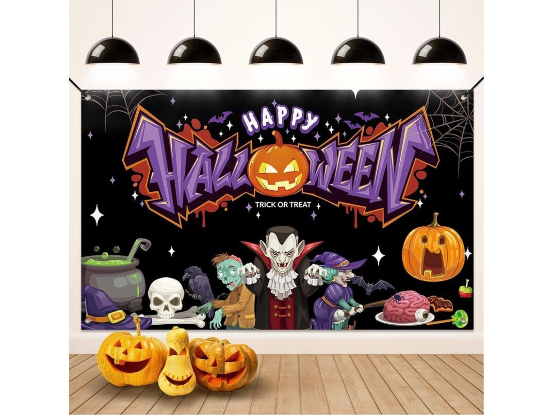 Decoración De Halloween, Pancarta De Fondo Con Temática De Vampiros, Pancarta De Feliz Halloween Para Fiesta De Halloween