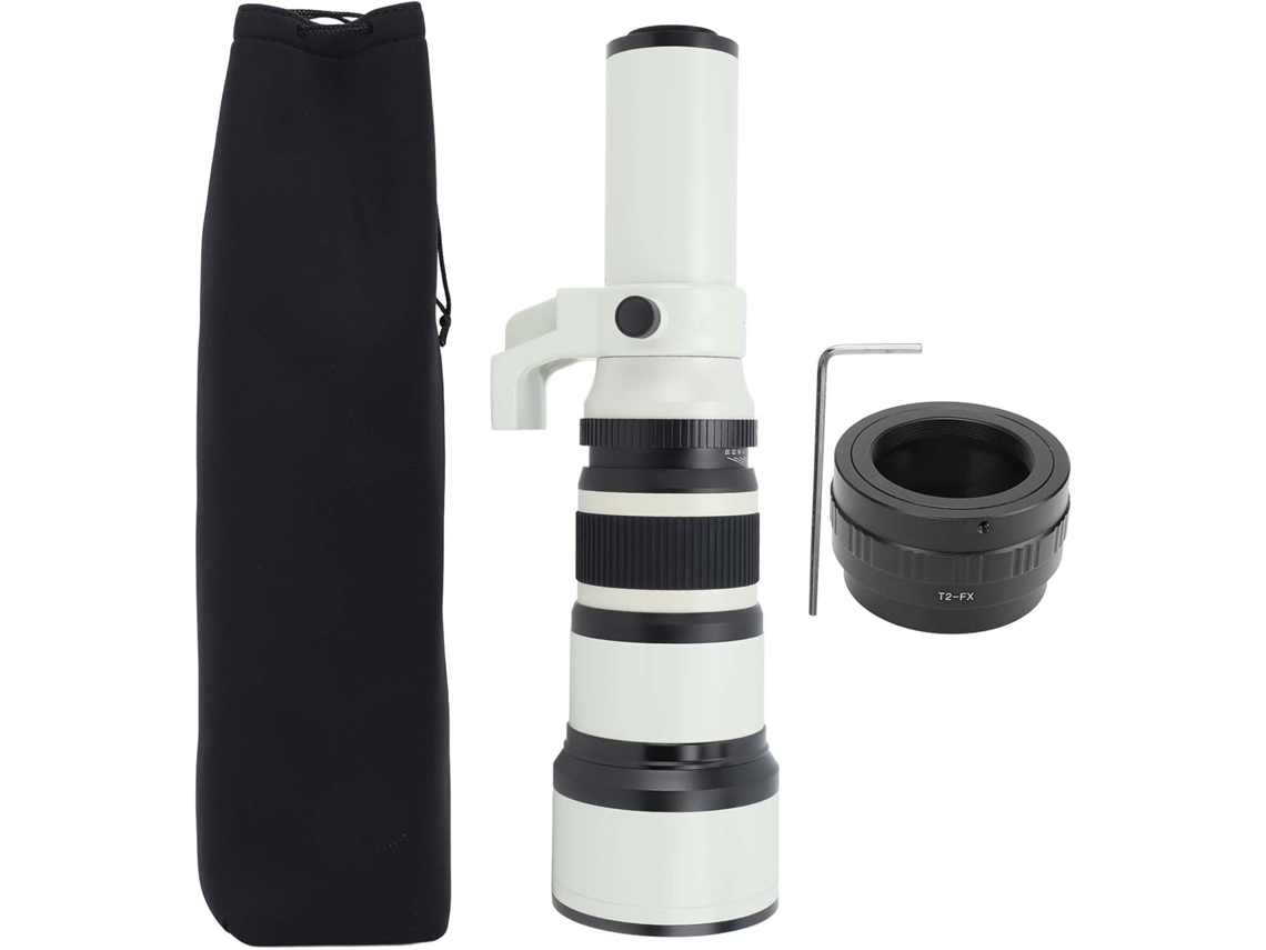 Lente Telefoto, Lente Telefoto De 500 Mm F6.3 En Aleación Y Vidrio Óptico Con Estructura Metálica Para