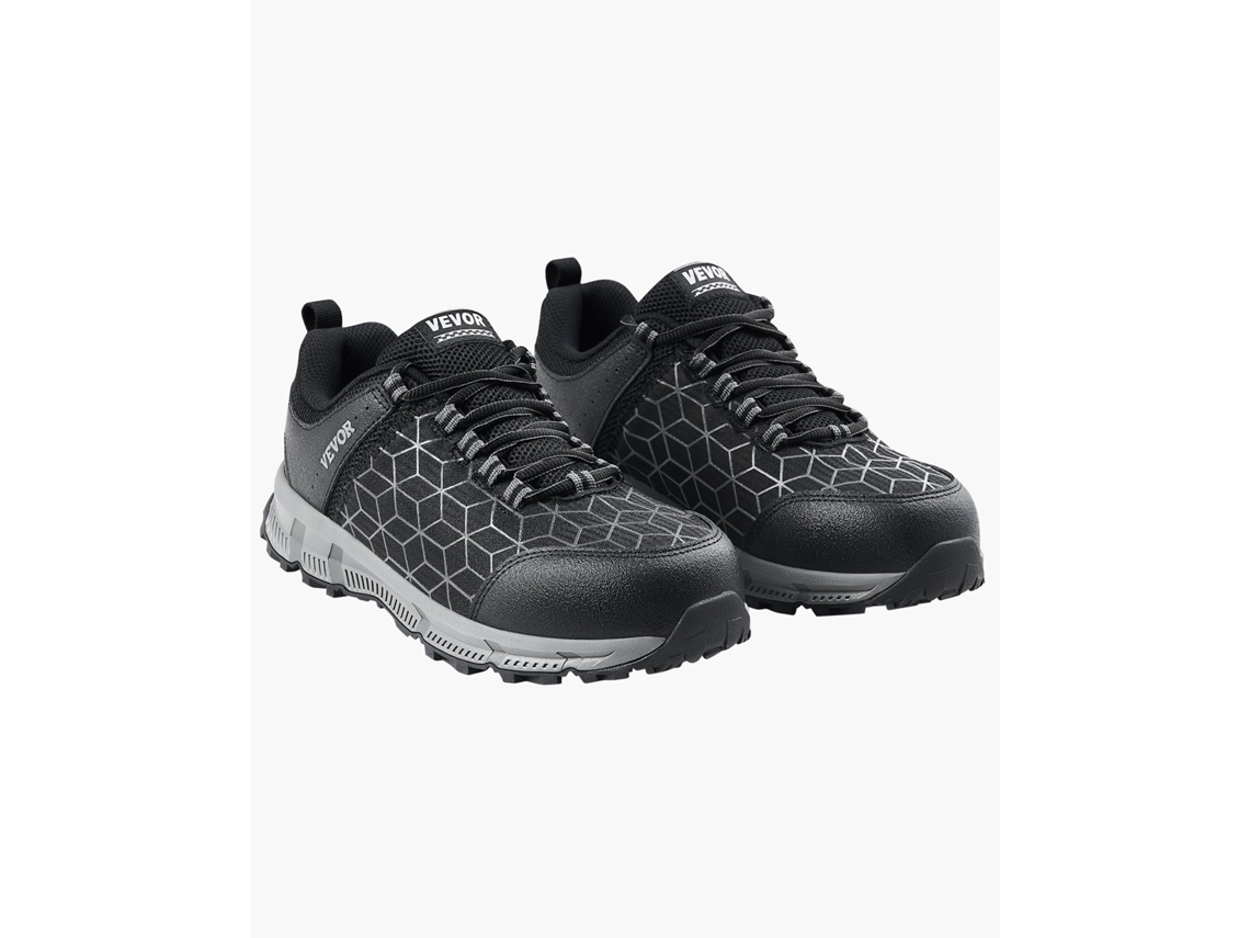 VEVOR Zapatos con Punta Acero para Hombre Talla EE. UU. 8,5 313 x 112 x 130 mm