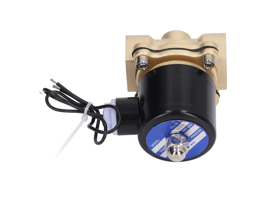 2026velora-válvula Solenoide Normalmente Cerrada De Latón Núcleo De Cobre Bobina Eléctrica Para Agua Gas Aceite 3/4in Dc24v