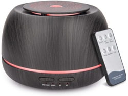 Difusor de aromas TRUMSEN-GM 300Ml Humidificador recargable USB Negro + mando a distancia