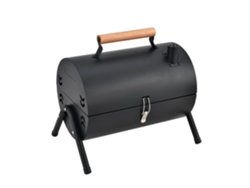 Parrilla de carbón con chimenea, asa, 2 bandejas para asar y 2 bandejas para horno.