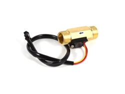 Sensor De Flujo De Agua De Efecto Hall G1/2 De Cobre De 1-30 L/min Para Medición Y Control.