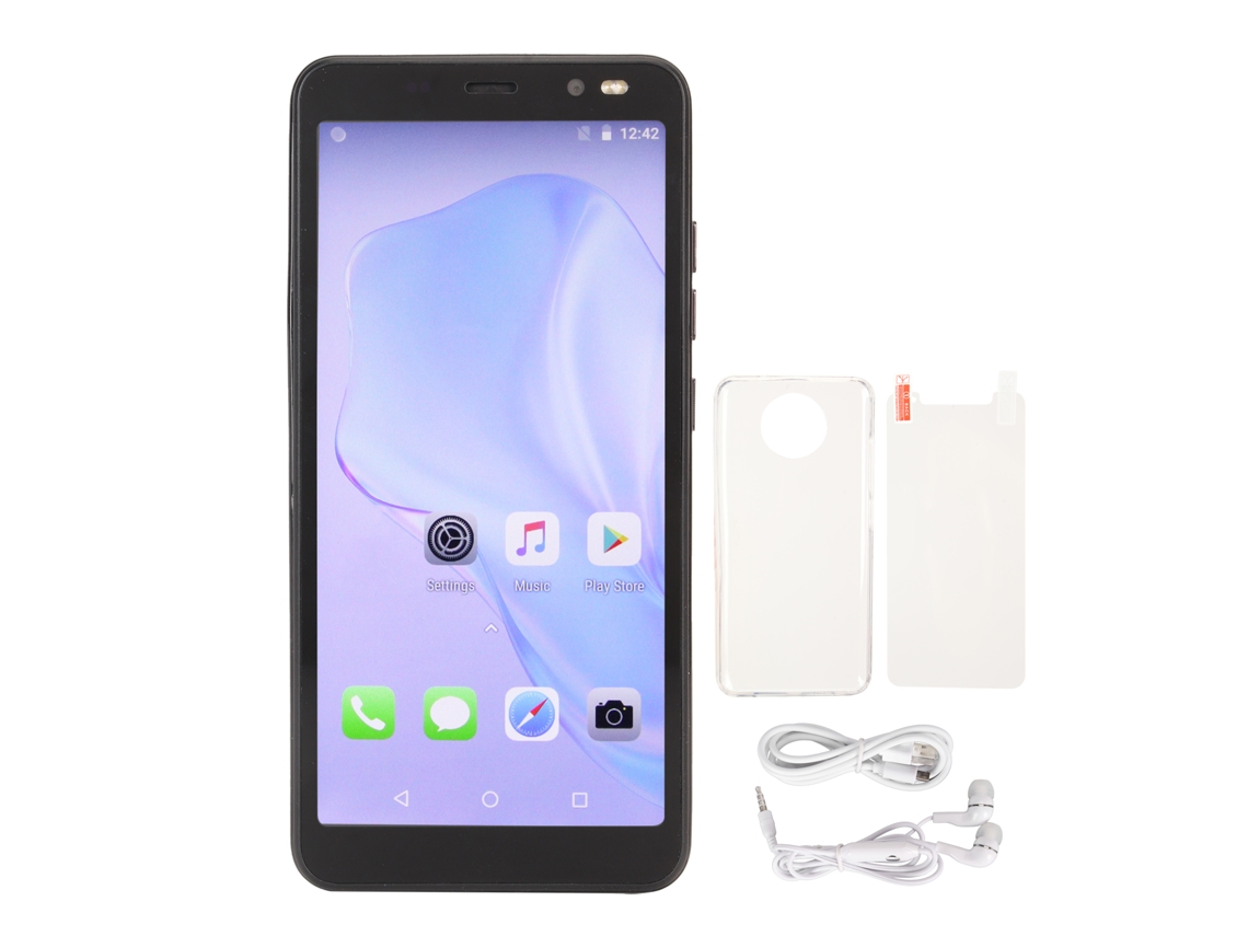 Teléfono Inteligente De 5,45 Pulgadas Con Desbloqueo Facial, 1080 X 2320, 4 Gb, 32 Gb, Mtk6580m, 5 Mp, 8 Mp, Android 12, Batería De 4800 Mah, Desbloqu