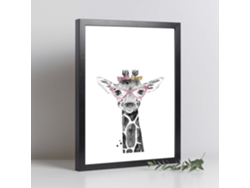 Póster NACNIC Girafa Infantil con Gafas Animeles Infantiles