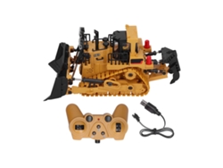 Camión De Juguete De Ingeniería A Escala 1:24 Con Control Remoto De 2.4g Y 9 Canales Y Orugas Para Niños.