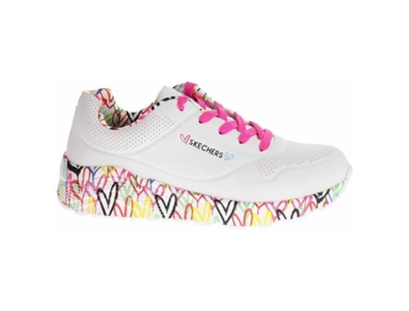 Zapatillas Deportivas SKECHERS Uno Lite Lovely Luv (Blanco - Material Sintético- 28,5)