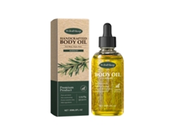 Aceite corporal de romero artesanal, aceite hidratante multiusos para piel y cabello, 60 ml.