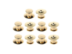 2026-10 Piezas Prácticas Remaches De Metal Para Broches Respaldo Seguro De Acero Inoxidable Para Ropa Gorros Llaveros