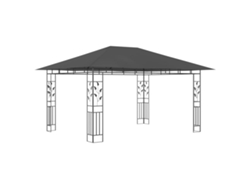 Cenador con mosquitera 4x3x2,73 m 180 g/m² Antracita Wsd844288 Lovely Home