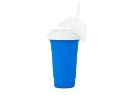 2026-16235-hacer Helado Slush En Casa Con Taza De Smoothies De Silicona Doble Capa Eco-amigable Azul