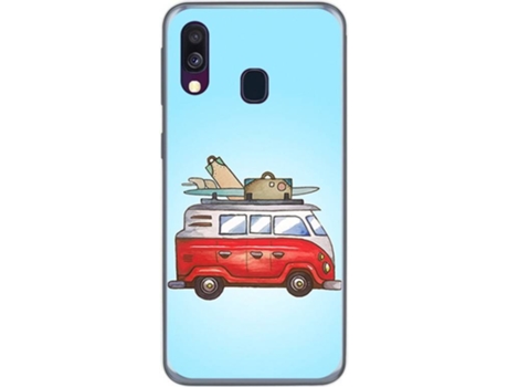 Carcasa Samsung Galaxy A40 TUMUNDOSMARTPHONE Furgoneta Multicolor
