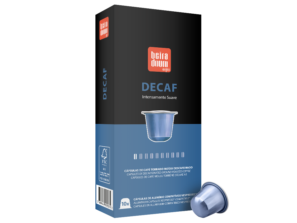 Cápsulas BEIRA DOURO CAFÉS DECAF compatibles Nespresso Pack 10 x 10