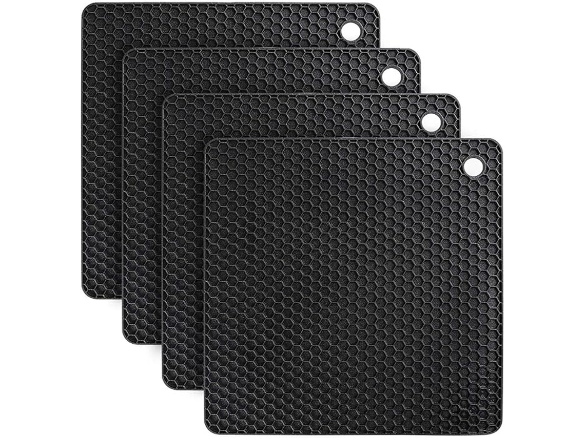 4 Bases De Silicona Antideslizantes Resistentes Al Calor, Agarradera Multifuncional, Apta Para Lavavajillas.