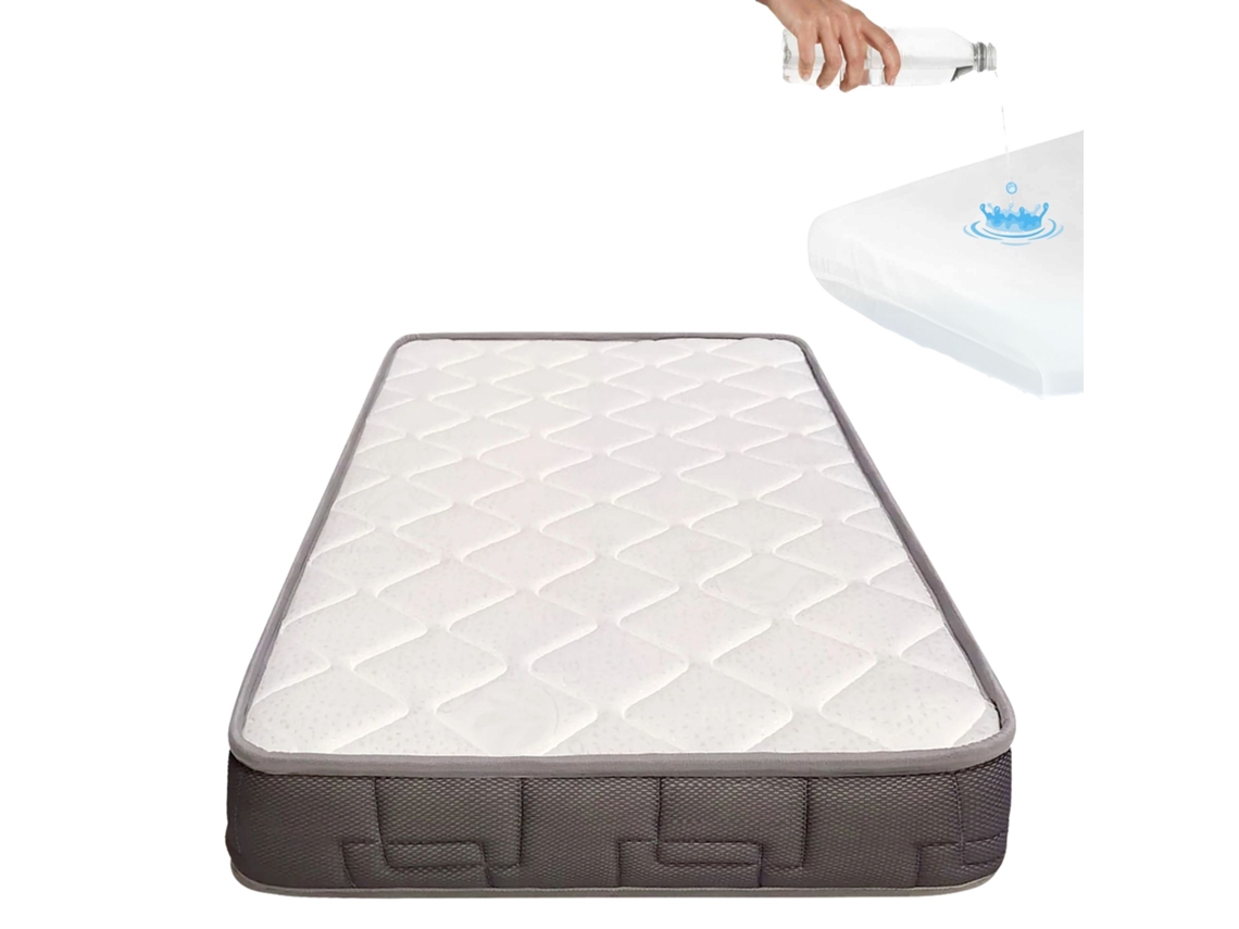 Colchón De Cuna Bebé Hr Morfeo Para Cunas De 120x60 + Protector Impermeable 100% Algodón Hipoalergénico, Antibacteriano Y Antiácaros
