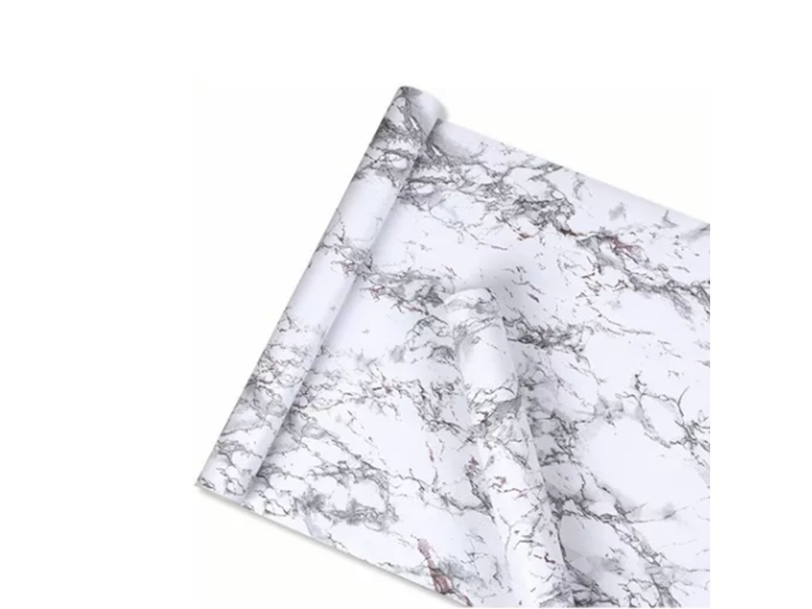2026-papel Pintado De Mármol Autoadhesivo Peel And Stick Para Decoración De Salón, Cocina Y Hogar Blanco