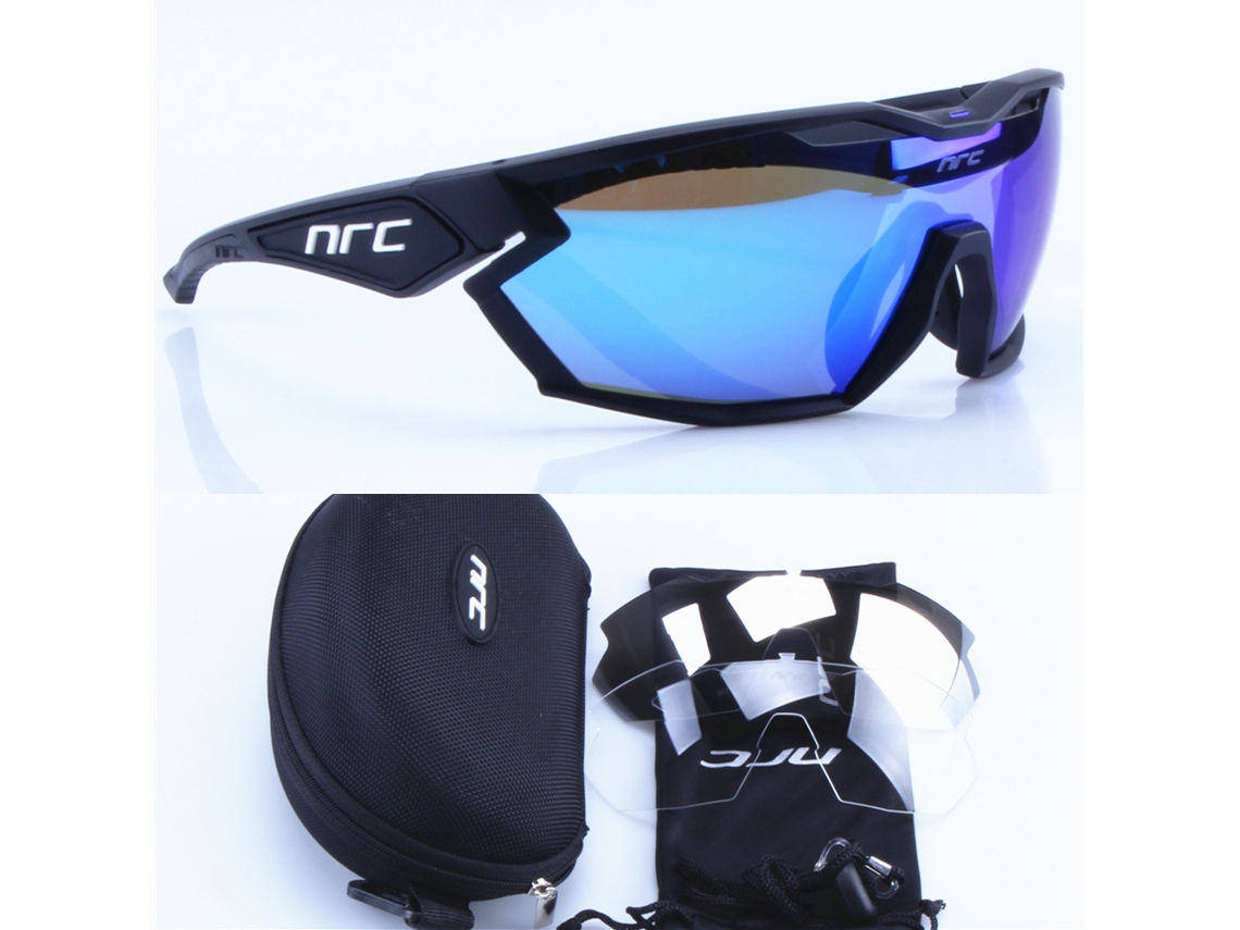 (estilo F) Gafas De Ciclismo Unisex Con 3 Lentes, Protección Uv400.