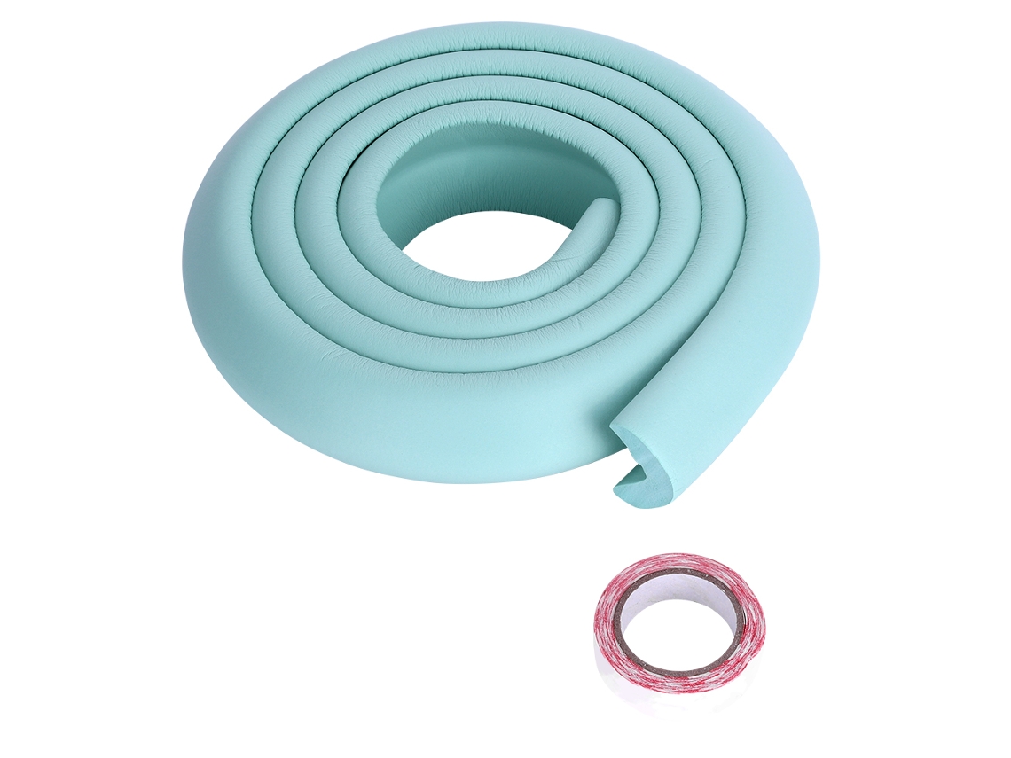 Tiras De Goma Antiimpacto De 2 M Para Esquinas De Mesas, Protección Para Bebés Y Niños Pequeños, Color Verde.