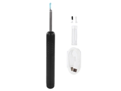 Herramienta Para Eliminar El Cerumen Con Cámara Inalámbrica 1080p, 6 Luces Led, Resistente Al Agua, Color Negro.