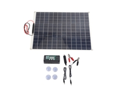 Kit de panel solar de silicio monocristalino de 300 W, batería, clip, controlador de encendedor y ventosa.