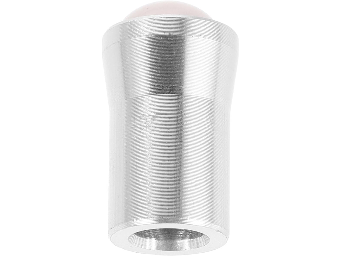 Soporte Estable De Metal Plateado Para Diapasón De 12 Mm Con Base De Cuarzo Rosa, Elegante Accesorio De Yoga.