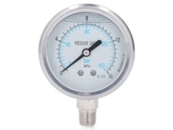 Manómetro De Acero Inoxidable De 1/4 Npt, 0-16 Mpa, Para Aceite, Agua, Vacío, Uso Industrial Y Residencial.
