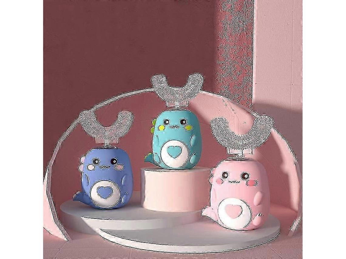 Escova De Dentes Elétrica Infantil Automática Para Limpeza Oral, Dispositivo Para Crianças Com Carregamento Usb, Sônica, Dinossauro Fofo Em Forma
