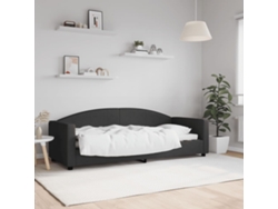 Sofá Cama Individual Lovely Home Madera Tecido Negro (80x200)