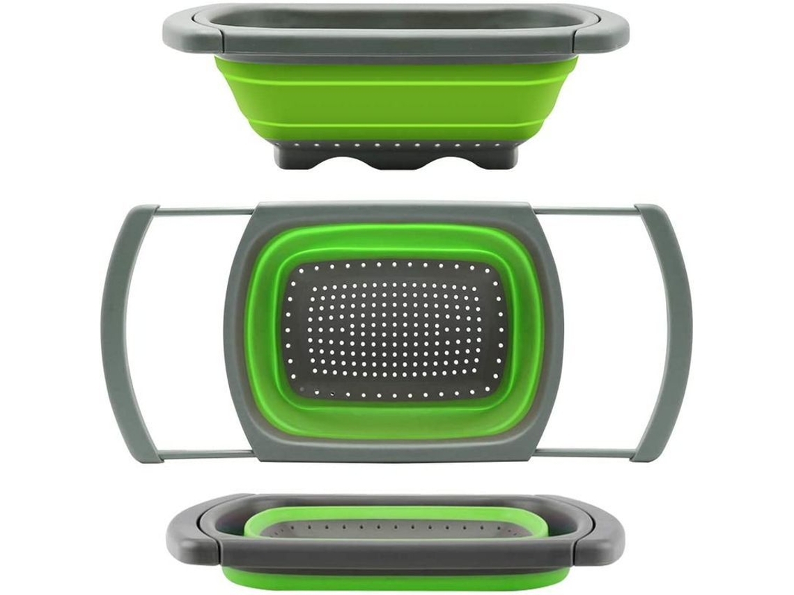 Colador De Fregadero Plegable, Colador Para Verduras/frutas Con Asas Extensibles, 6 Cuartos, Nuevo Utensilio De Cocina Esencial