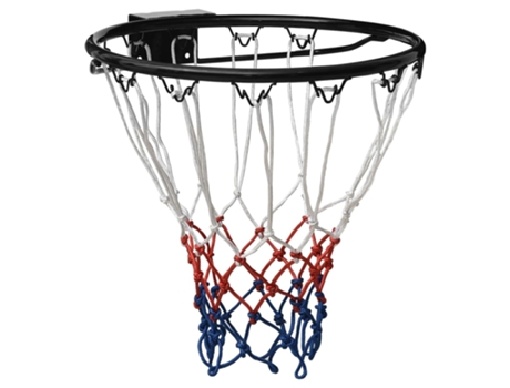 vidaXL Aro de baloncesto acero negro 39 cm