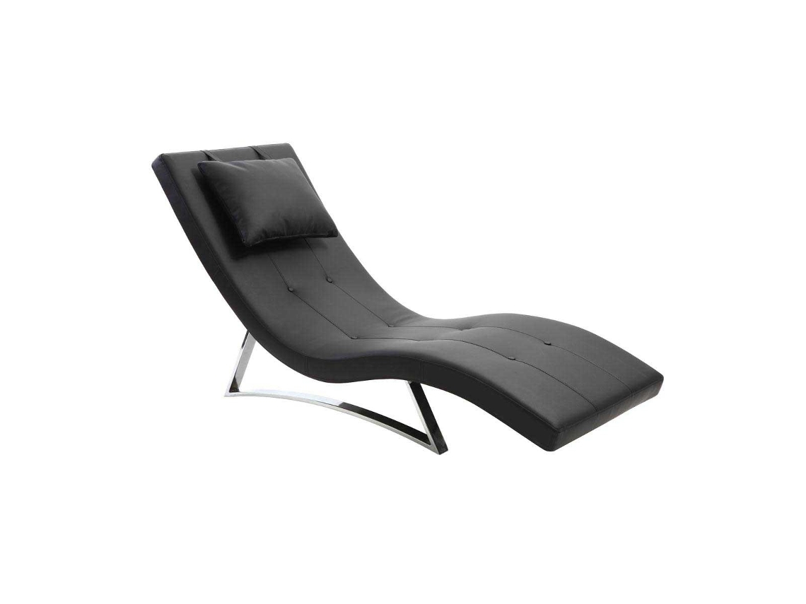 Chaise Longue Diseño Negro Monaco MILIBOO