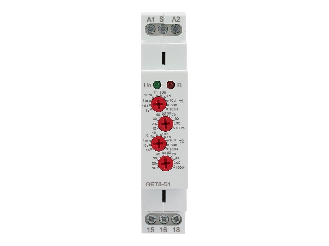 Relé Temporizador Cíclico Asimétrico Mini Grt8-s1 Con Repetición On/off, Control De Retardo Ac/dc De 12-240 V