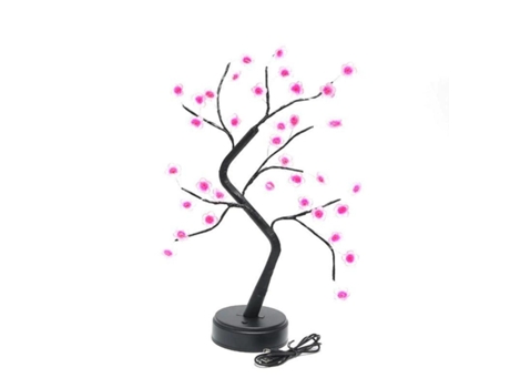 Lámpara LED de cerezo para decoración de luz cálida, lámpara de mesa con corazón para niña, batería USB, luz para vestíbulo, fiesta, boda y Navidad...