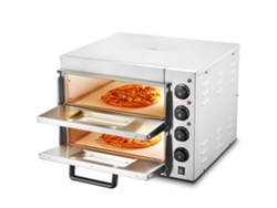 Horno de pizza eléctrico Succebuy de acero inoxidable de 16"