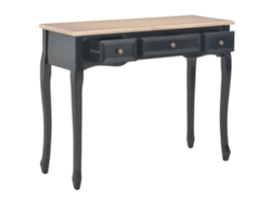 Tocador/consola  Mesa auxiliar  Mesa auxiliar con 3 cajones, color negro, Wsd604517 Lovely Home