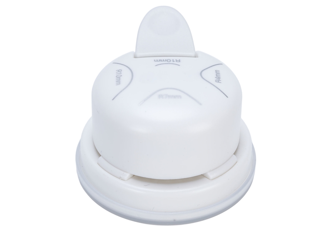 Perforadora De Esquinas Redondeadas 4 En 1 R4 R7 R10mm R10mm Interna Para Papel De Scrapbooking, Blanca